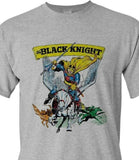 Black Knight T-shirt Marvel Comics cotton blend regular fit gray graphic tee