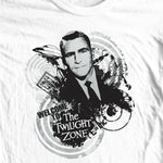 The Twilight Zone t-shirt Rod Serling graphic tee shirt for sale online store
