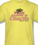 Charlie's Angels T-shirt "I only answer to Charlie" retro TV graphic tee CA106