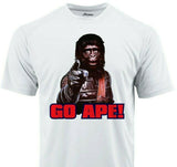 Planet Apes Go Ape Dri Fit graphic Tshirt moisture wicking 80s retro Sun Shirt