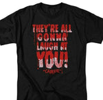 Carrie T-shirt Laugh At You Stephen King adult regular fit graphic tee MGM321