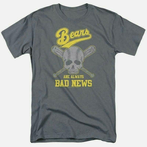 Bad News Bears T-shirt Baseball Skull 1970s movie retro cotton tee  PAR134