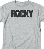 Rocky Classic retro movie T-shirt 70's 80's movie gray graphic cotton tee MGM109