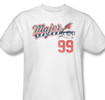 Major League T-shirt Charlie Sheen retro 1990s movie white graphic tee PAR449