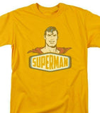 Superman T-shirt DC comic book Golden Age retro cotton gold tee 