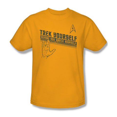 Star Trek Trek Yourself T-shirt retro sci-fi cotton Kirk Spock tee 