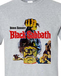 Black Sabbath T-shirt classic fit cotton blend crew neck movie gray Distressed