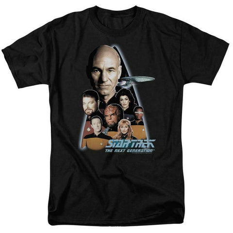 Star Trek The Next Generation Crew Capt Jean-Luc Picard graphic t-shirt