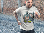Rhino Crack Dri Fit graphic Tshirt moisture wicking Marvel comic book Sun Shirt