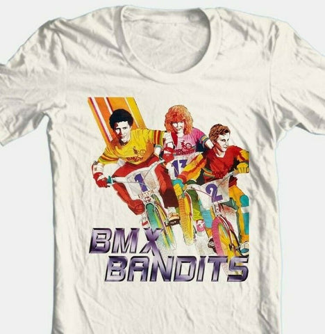 BMX Bandits t-shirt 80s retro movie cotton tan tee