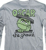 Sesame Street Oscar the Grouch T-shirt men's long sleeve tee