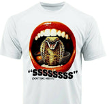 Sssss Dri Fit graphic T-shirt Sun Shirt horror movie throwback design tshirt for sale
