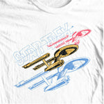 Star Trek Enterprise T-shirt Original Crew 70s TV series 100% cotton tee throwback design tshirts for sale