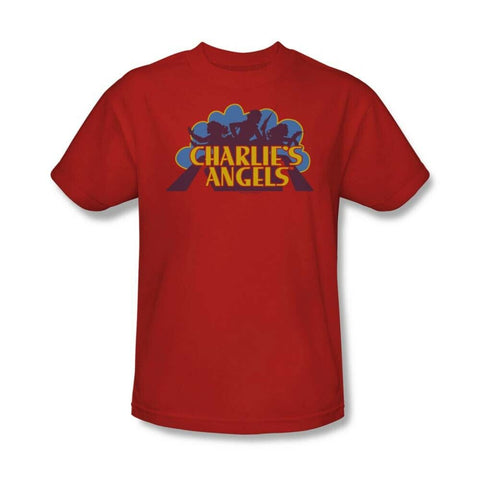 Charlies Angels T-shirt logo retro 70s 80s TV series red graphic tee CA113