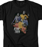 Star Trek Retro 60s original crew Kirk Spock  McCoy graphic t-shirt CBS1159