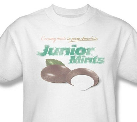 Junior Mints T-shirt retro vintage distressed candy brand 100% cotton  tee TR104
