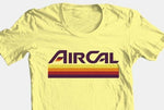 Air Cal t-shirt retro vintage style men's regular fit cotton graphic tee