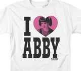NCIS Drama TV series I Love Abby white cotton graphic t-shirt CBS817