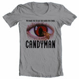 Graphic tee featuring Candyman horror movie design.