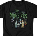 Munster's T-shirt men's classic fit black cotton graphic tee NBC895