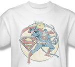 Superman Chains t-shirt retro dc comic superhero cotton white tee silver age t-shirt