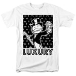 Monopoly Luxury T-shirt retro 70s 80s toys board game graphic white tee