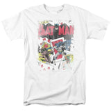 Batman Joker T-shirt SuperFriends retro 80s cartoon DC white graphic tee DCO135
