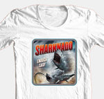 Sharknado T-shirt men's 100% cotton graphic white tee for sale