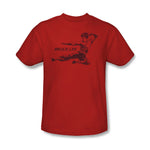 Bruce Lee T-shirt adult regular fit red cotton tee BLE157