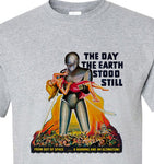 The Day The Earth Stood Still T-shirt retro vintage Sci Fi movie film gray graphic tee