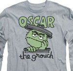 Sesame Street Oscar the Grouch T-shirt men's long sleeve tee