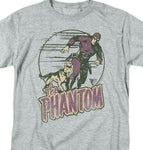The Phantom t-shirt retro 80's comics crime fighter gray graphic tee