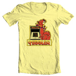 Nibbler T-shirt retro arcade video game 80s 100% cotton graphic yellow tee