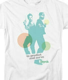Psych white t-shirt USA channel tv show graphic tee for sale
