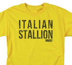Rocky Italian Stallion T-shirt Logo Retro 70's 80's Movie Distressed tee MGM183