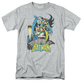 Batman & Robin T-shirt men's adult classic fit DC comics gray graphic tee DCO122