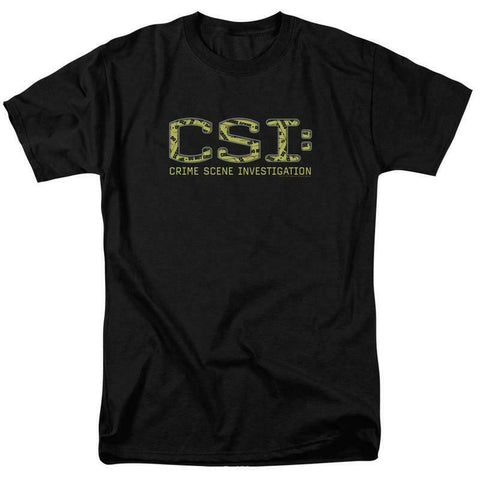 CSI t-shirt TV crime drama collage logo 100% cotton graphic tee CBS946