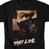 They Live film poster T-shirt Roddy Piper retro style sci fi movie graphic tee for sale