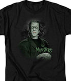 Munsters Herman T-shirt men's classic fit black cotton graphic tee NBC101