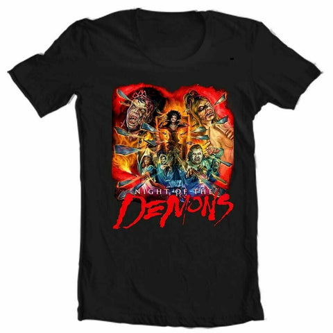 Night of the Demons 1988 T Shirt retro horror B-movie vintage graphic tee for sale online store