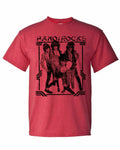 Hanoi Rocks T-shirt 80s Heavy Metal Glam retro Rock distressed heather red tee