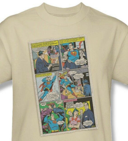 Superman T-shirt Vintage Comic book Clark Kent hero DC hero cotton tee 