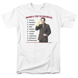 Monk T-shirt Top 10 Phobias men's regular fit cotton graphic tee NBC353