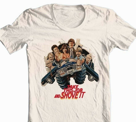 Take This Job Shove It T-shirt retro 1970's Country movie tee 100% cotton