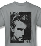 James Dean T-shirt Distressed Pic grey retro vintage celebrity cotton tee DEA459