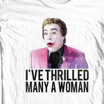 The Joker T shirt Batman Cesar Romero Thrilled Women TV show 100% cotton 