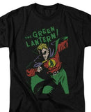 Green Lantern T-shirt retro 60s DC comic book cartoon superhero black tee DCO809