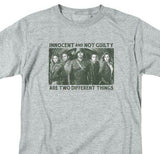 Arrow T-shirt DC comics regular fit cotton blend men's graphic tee gray ARW116