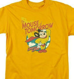 Mighty Mouse The Mouse of Tomorrow retro gold graphic t-shirt CBS960