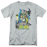 Batman Robin T-shirt SuperFriends retro 80s cartoon DC grey graphic tee DCO122
